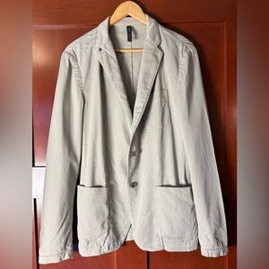 Strellson Tan Cotton Unstructured Blazer Size Large